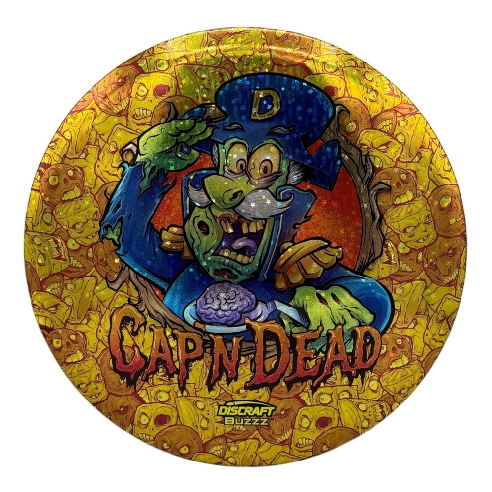Discraft Buzzz Full Foil Cap'n Dead Zombie Cereal Disc Golf Mid-Range New